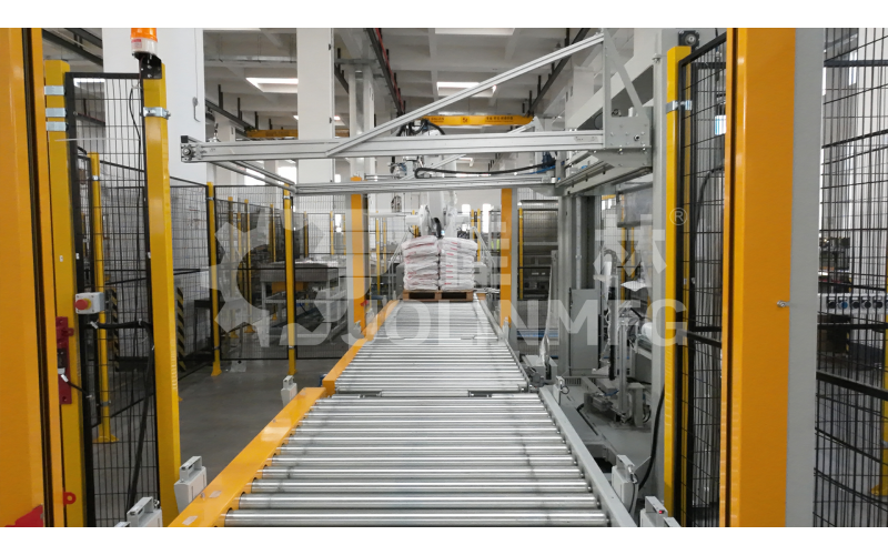 編織袋類產(chǎn)品用自動碼垛裹膜生產(chǎn)線