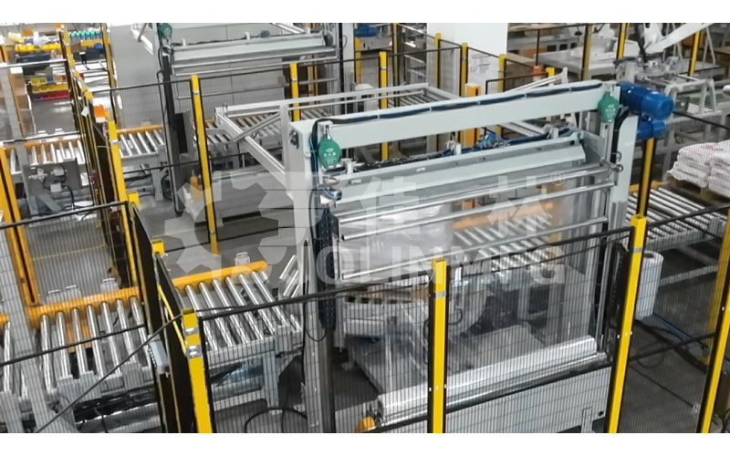 編織袋類產(chǎn)品用自動碼垛裹膜生產(chǎn)線